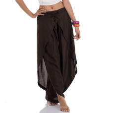 Dark Brown Harem Aladdin Genie Belly Dance Pants FD129